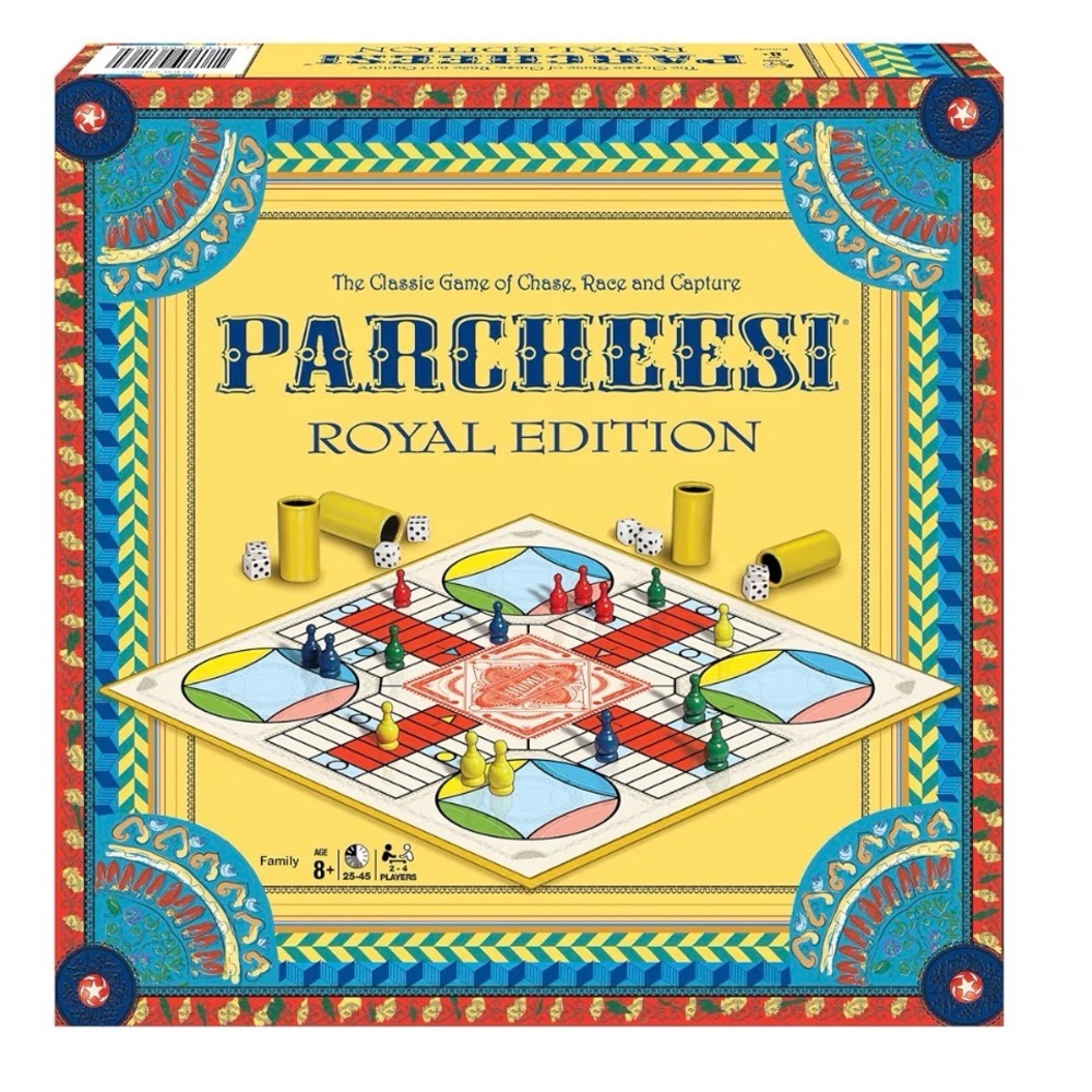 Parcheesi Royal Edition - Yellow, Blue, Red